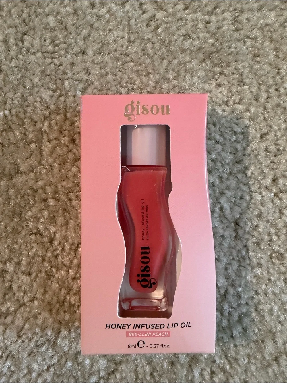 Gisou Honey Infused Lip Oil — Bee-LLini Peach NWT